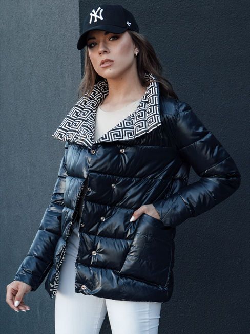 Kurtka przejściowa damska pikowana DELSY granatowa Dstreet TY4465