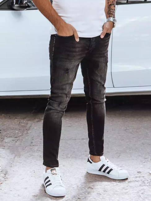 Spodnie męskie jeansowe czarne Dstreet UX3830