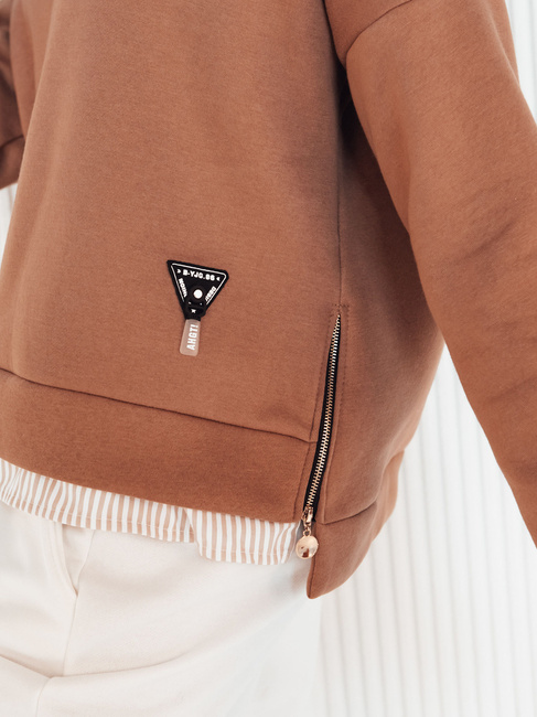 Bluza damska BIFAL brązowa Dstreet BY1256