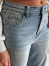 Spodnie damskie jeansowe slim fit SLIMEDEW niebieskie Dstreet UY2667_3