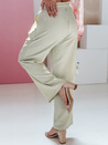 Spodnie damskie wide leg MILLIVIO khaki Dstreet UY2661
