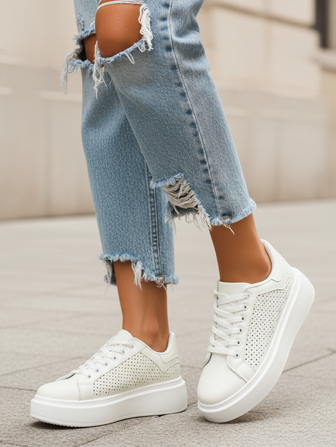 Sneakersy damskie białe Dstreet ZY1370