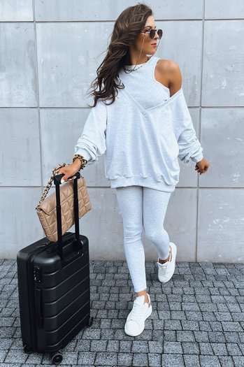 Komplet damski 3w1 ASTRAL ATTIRE jasnoszary Dstreet AY0895