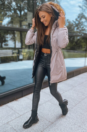 Kurtka zimowa damska parka SANAH różowa Dstreet TY2887