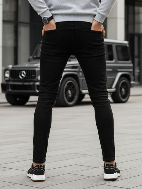 Spodnie męskie czarne Dstreet UX3852