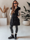 Kamizelka damska ocieplana pikowana czarna Dstreet TY5101
