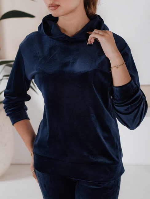Granatowy damski komplet welurowy SO COMFY Dstreet AY0884