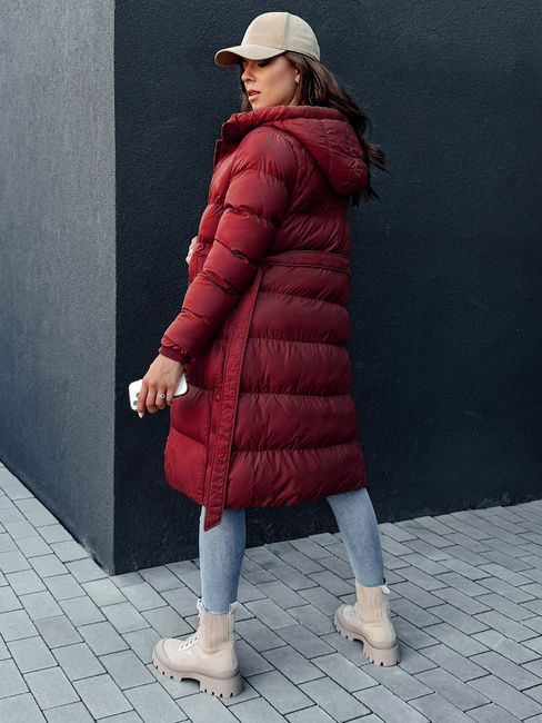 Płaszcz/kurtka damska FROSTWEAR bordowa Dstreet TY5473