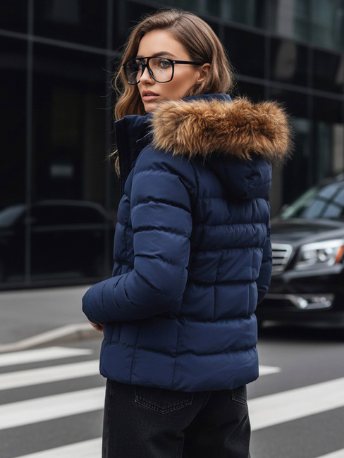 Kurtka zimowa damska pikowana VERSES granatowa Dstreet TY4039