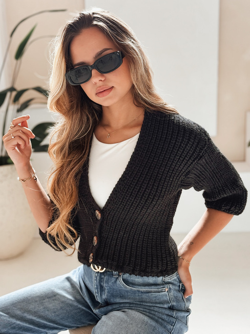 Sweter damski NUTI czarny Dstreet MY1676