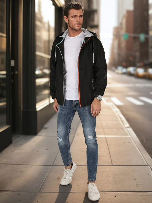 Kurtka męska przejściowa czarna Dstreet TX4700