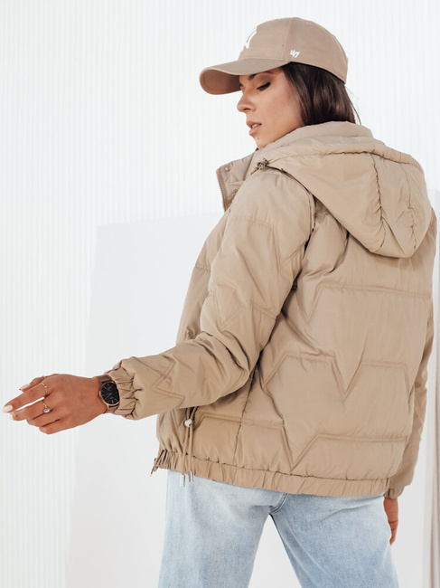 Kurtka przejściowa damska pikowana ZERNI beżowa Dstreet TY4177