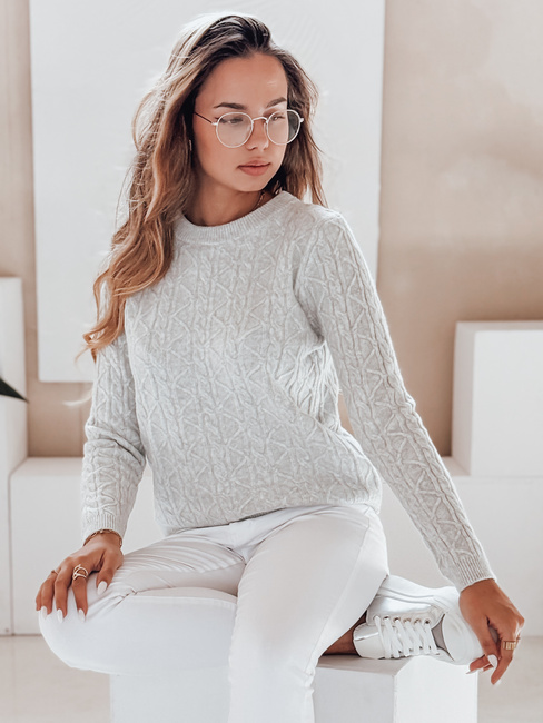 Damski sweter BRAVINA szary Dstreet MY2528