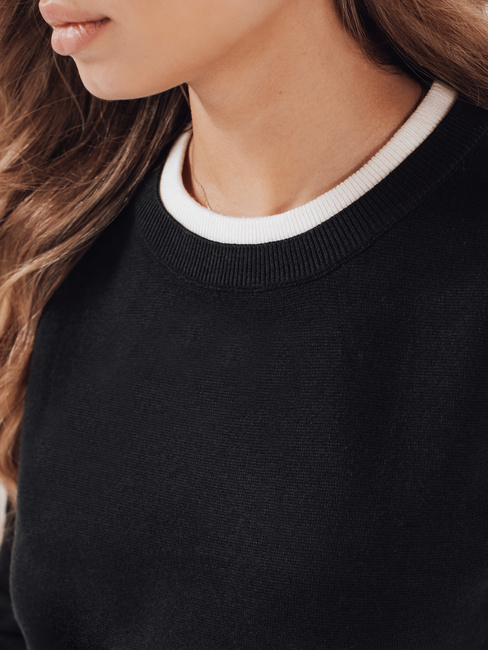 Damski sweter basic DARMILA czarny Dstreet MY2504
