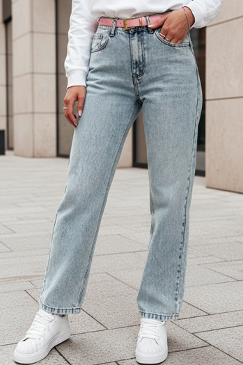 Spodnie damskie jeansowe mom fit MERTINE niebieskie Dstreet UY2503