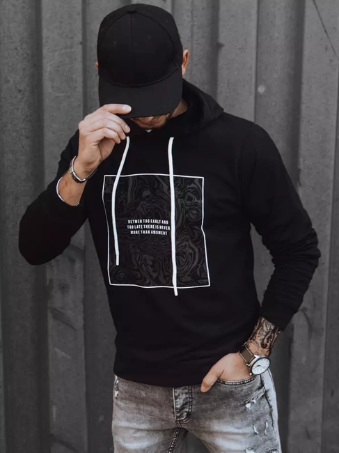 Bluza męska czarna Dstreet BX5467