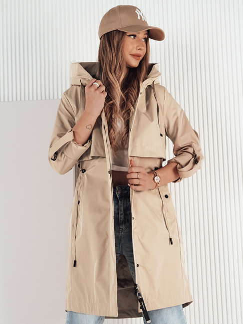 Kurtka przejściowa damska parka kamelowa NOCITO Dstreet TY4202