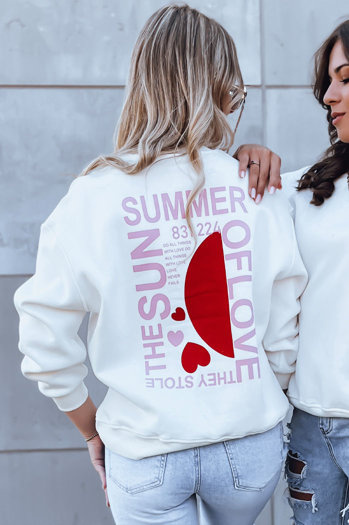 Bluza damska HEARTBEAT biała Dstreet BY1213