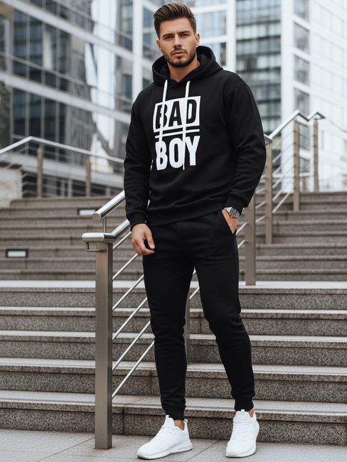 Bluza męska z kapturem czarna Dstreet BX5925