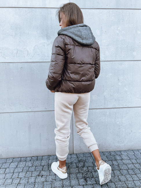 Kurtka damska pikowana KHALEESI brązowa Dstreet TY3877