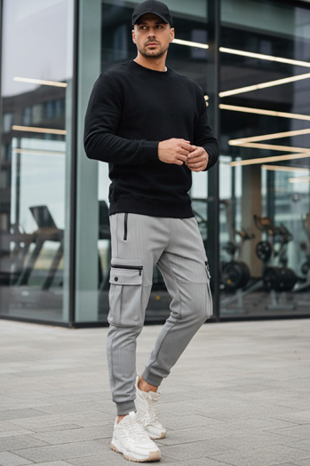 Bluza męska basic czarna Dstreet BX5882