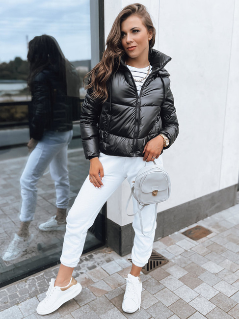 Kurtka przejściowa damska pikowana LOLAROSE czarna Dstreet TY3684