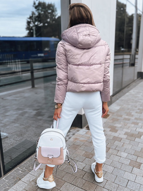 Kurtka przejściowa damska pikowana LOLAROSE różowa Dstreet TY3683