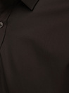 Koszula męska REGULAR FIT elegancka gładka ciemnobrązowa Dstreet DX2685