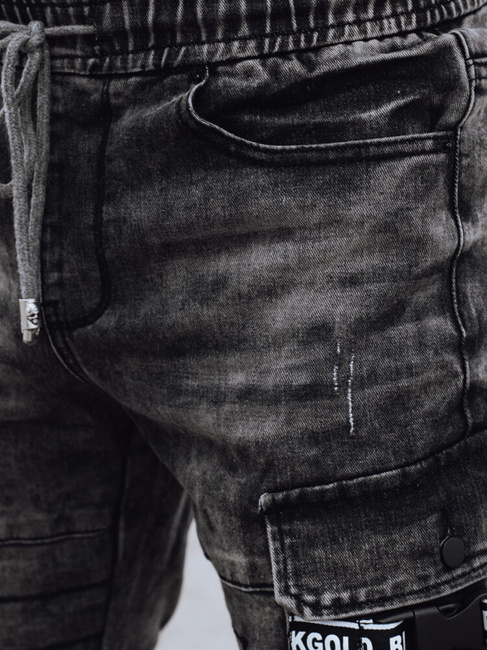 Spodnie męskie bojówki szare Dstreet UX4239