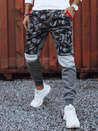 Spodnie męskie dresowe camo antracytowe Dstreet UX4427