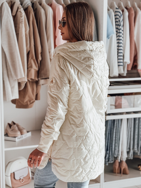 Kurtka damska pikowana przejściowa LIVIANA biała Dstreet TY4808