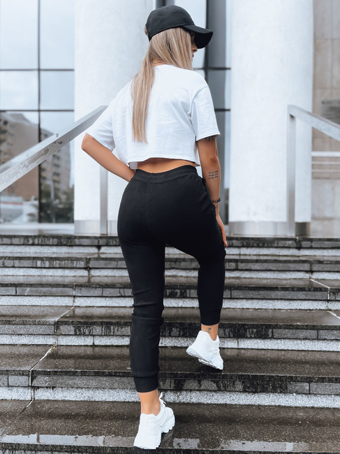 Spodnie sztruksowe damskie MARIE czarne Dstreet UY1577