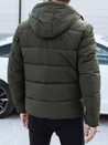 Kurtka męska zimowa pikowana z kapturem zielona Dstreet TX5066