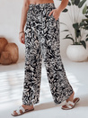 Spodnie damskie materiałowe wide leg TROPICAL SUN czarne Dstreet UY2634