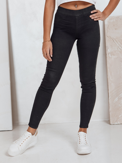 Spodnie damskie skinny jeans czarne Dstreet UY2746