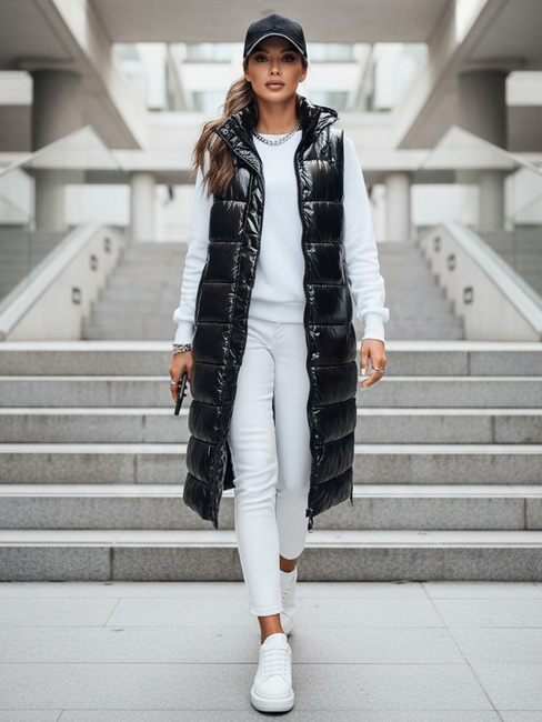 Kamizelka pikowana damska GANTINI czarna Dstreet TY3739