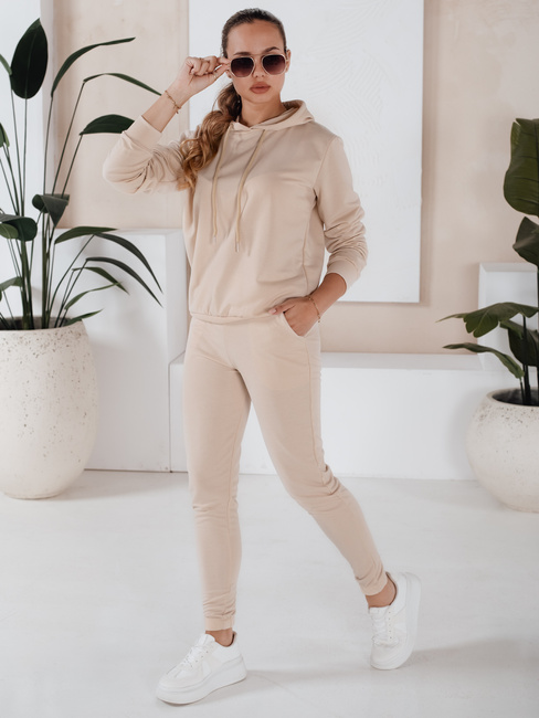 Komplet damski dresowy MIGEL jasnobeżowy Dstreet AY0806