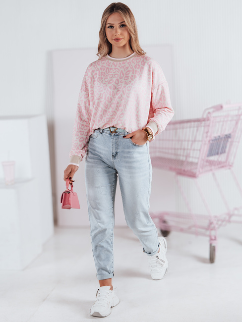 Spodnie damskie jeansowe mom fit z paskiem LOVENOVA Dstreet UY2360