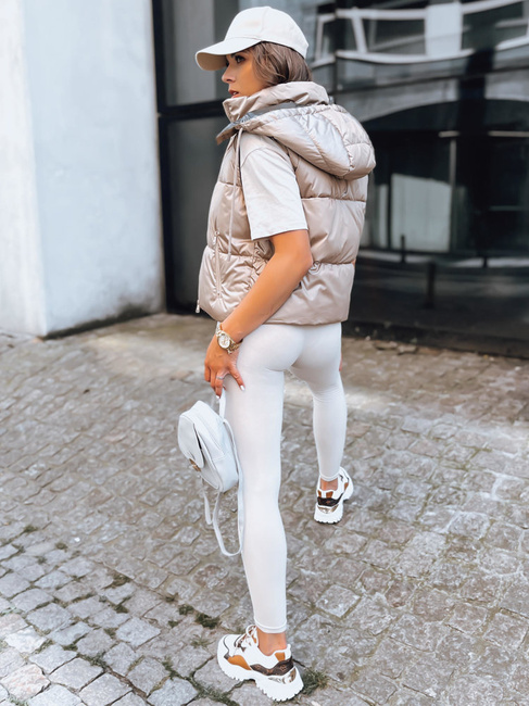 Kamizelka damska pikowana OSHE kamelowa Dstreet TY3703