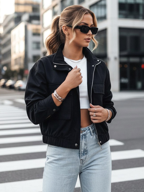 Kurtka damska przejściowa ISTAN czarna Dstreet TY4185