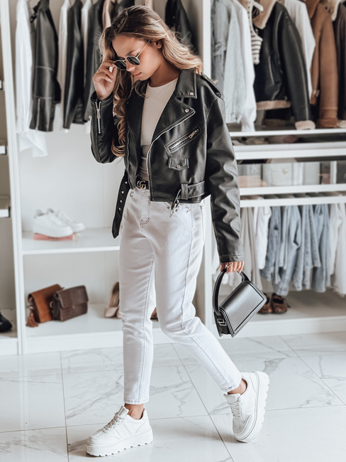 Spodnie damskie jeansowe LIKEMELOO mom fit białe Dstreet UY2432