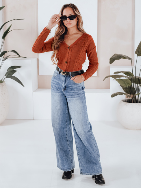 Sweter damski MELANIA ceglany Dstreet MY1651