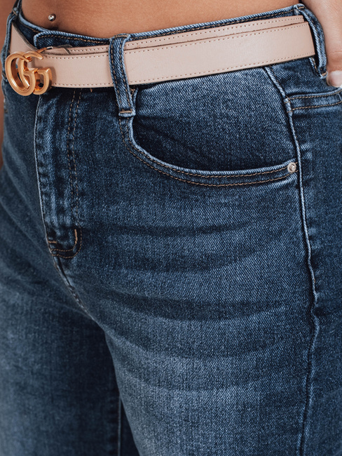 Jeansy damskie wide leg niebieskie Dstreet UY2776