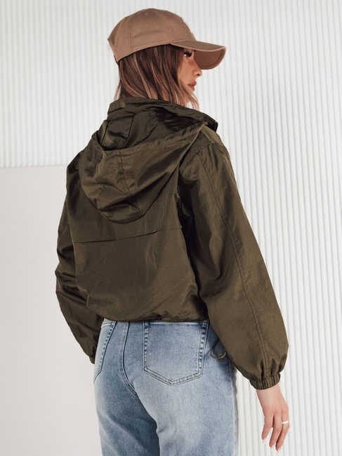 Kurtka przejściowa damska z kapturem GRAUS zielona Dstreet TY4223