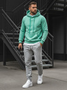 Bluza męska z kapturem miętowa Dstreet BX4946