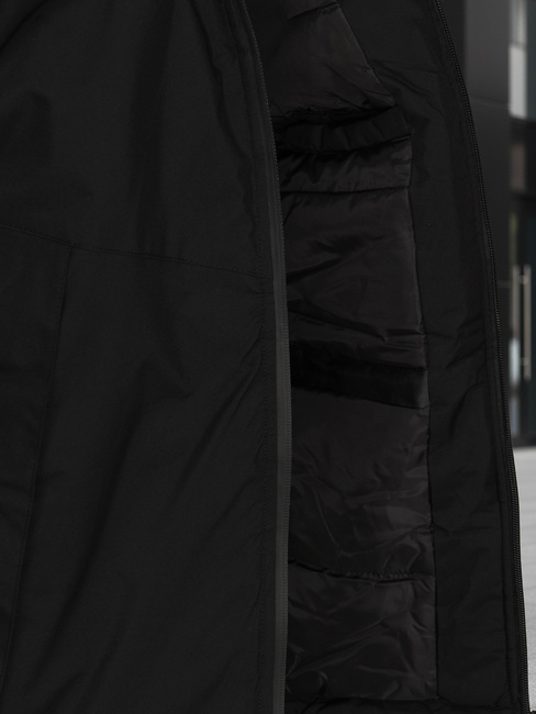 Kurtka męska zimowa z kapturem czarna Dstreet TX5123