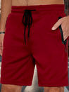 Spodenki męskie dresowe bordowe Dstreet SX2471