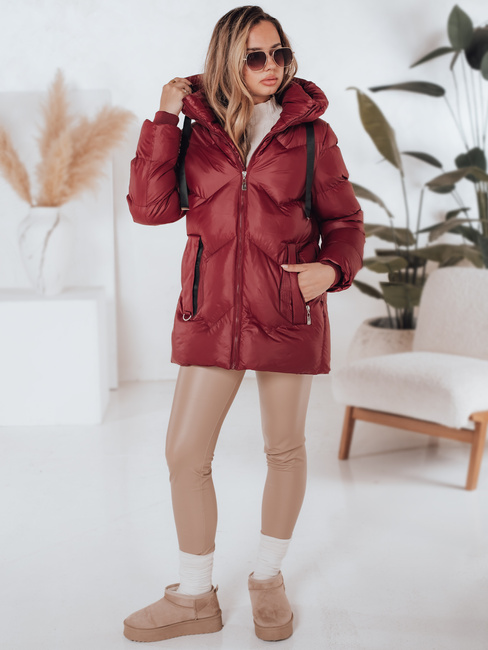 Kurtka zimowa damska SALVONA czerwona pikowana Dstreet TY5005