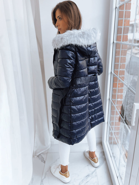 Płaszcz zimowy damski pikowany DORTANO granatowy Dstreet TY3659