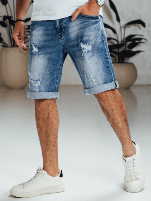 Spodenki męskie jeansowe niebieskie Dstreet SX2562